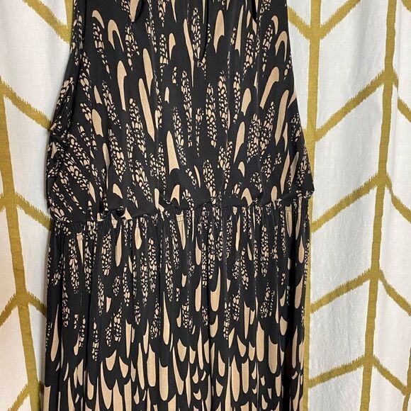 Soma Sleeveless Maxi Dress Black Tan - Picture 2 of 5